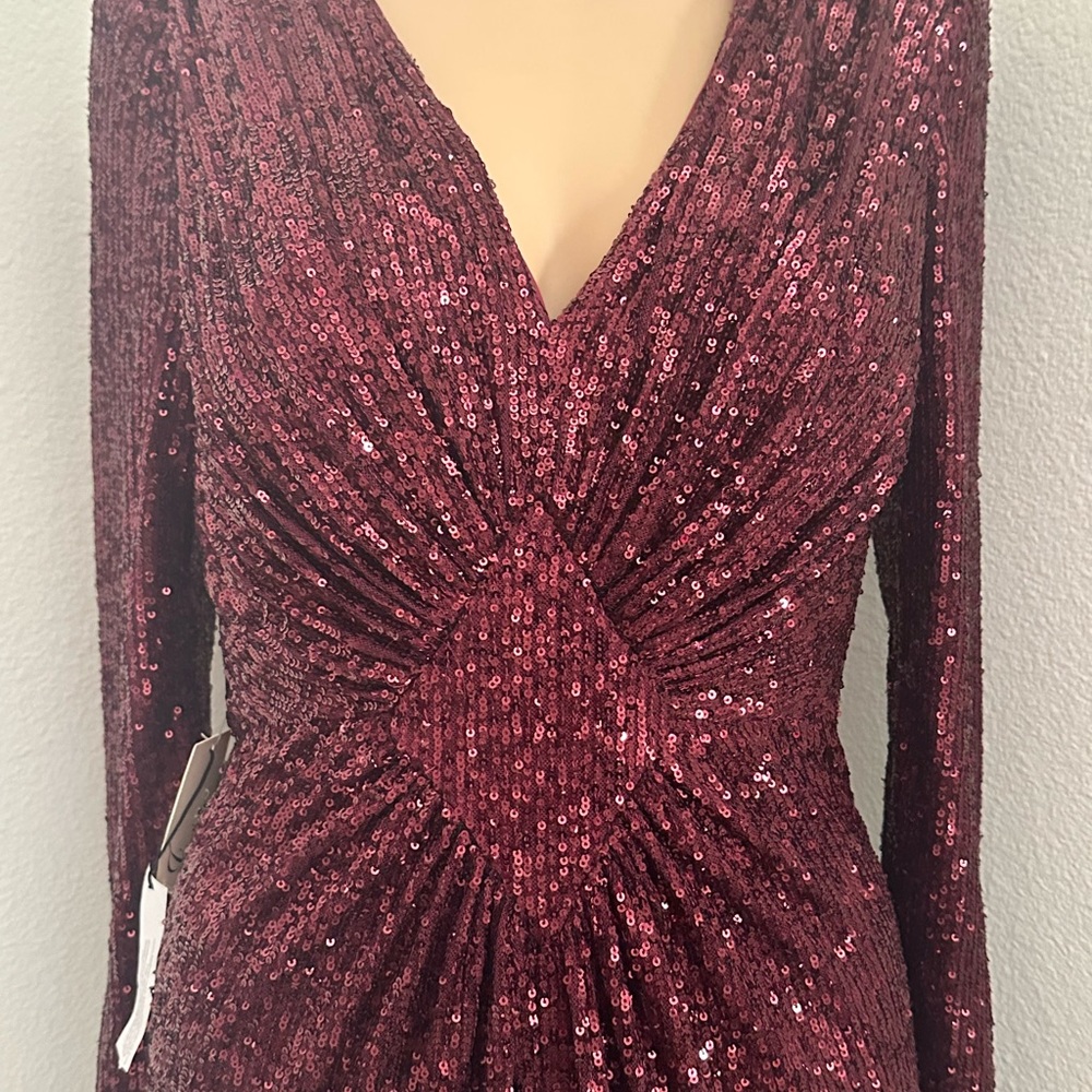 Eliza, sequin dress.